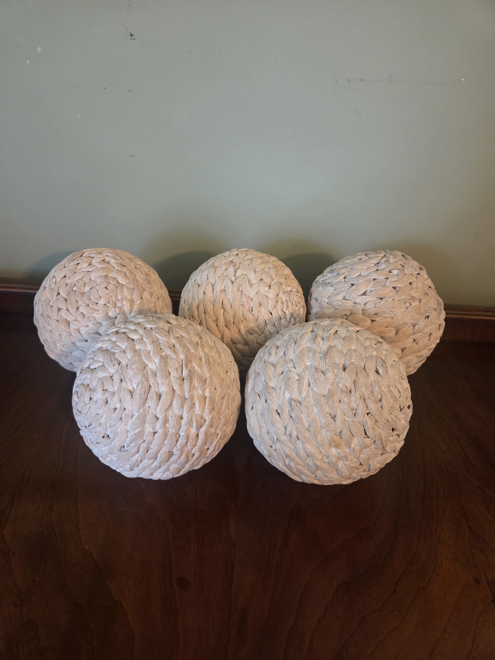 Coastal / Boho Spheres Decorative Orbs 5 - Cream